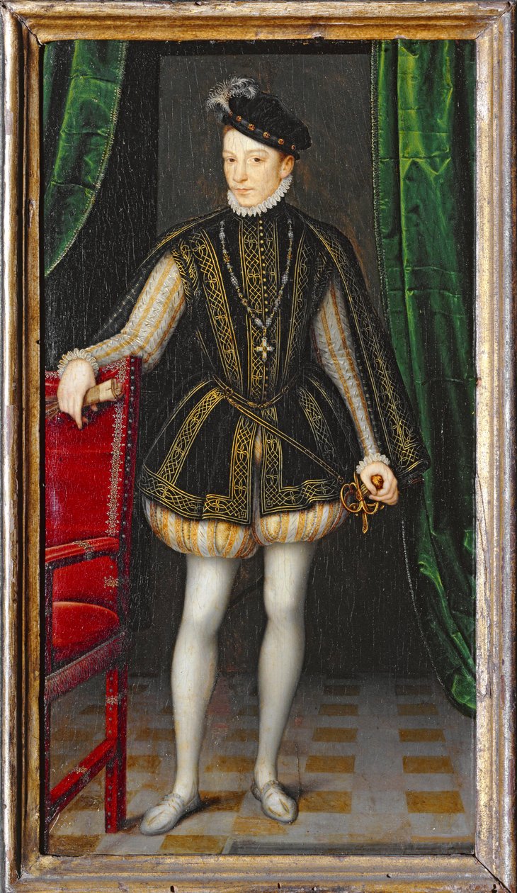 Karel IX, koning van Frankrijk - Karel IX, koning van Frankrijk ... door François Clouet