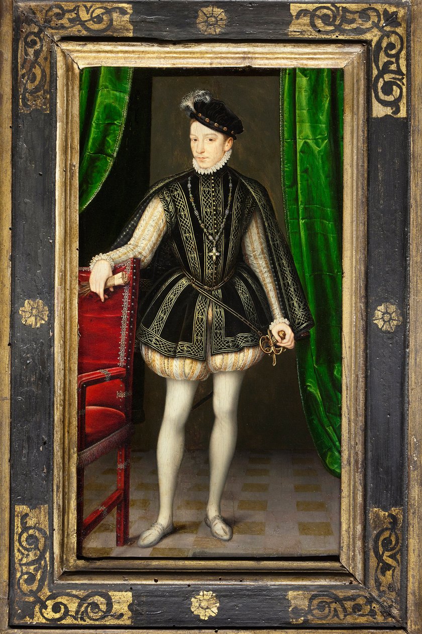 Portret van Charles IX (1550-1574), tweede zoon van Hendrik II en Catharina de