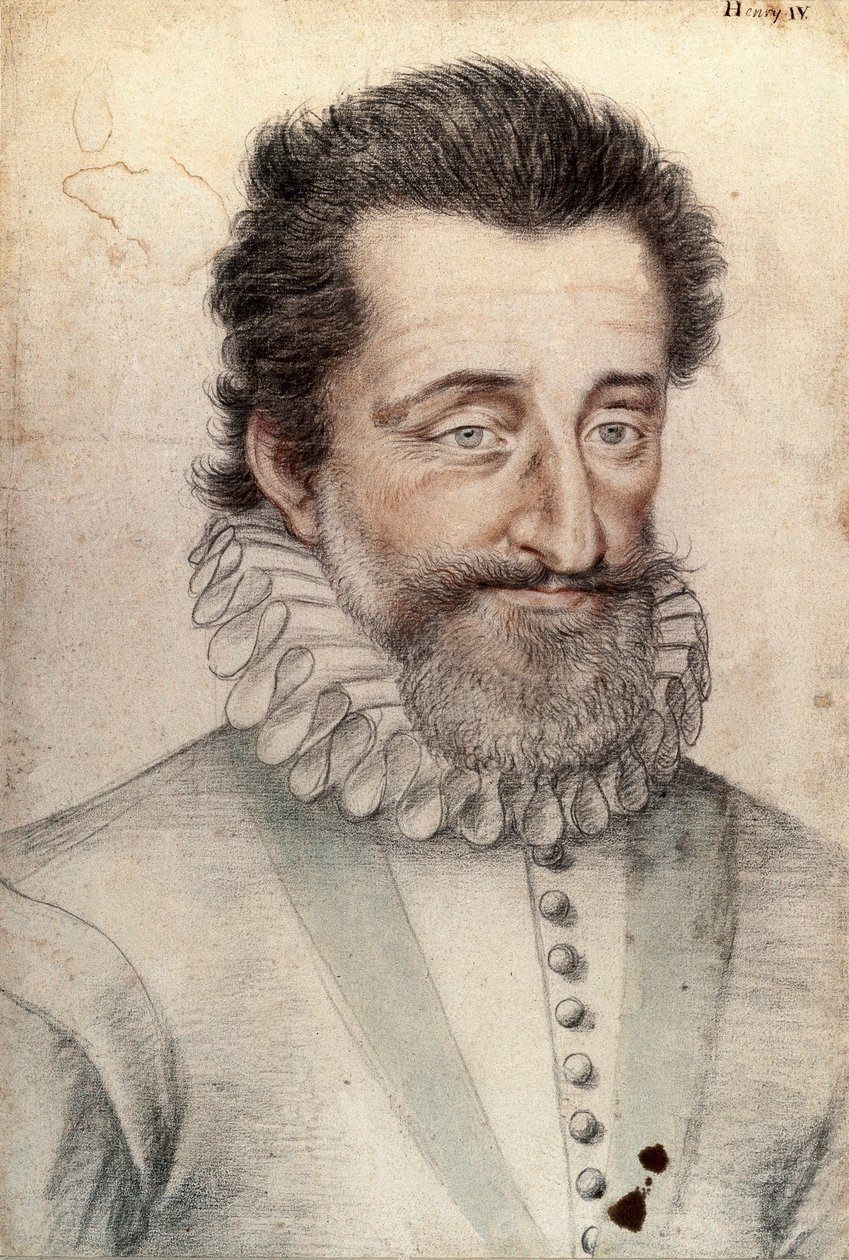 Portret van koning Hendrik IV van Frankrijk (1553-1610) door François Clouet