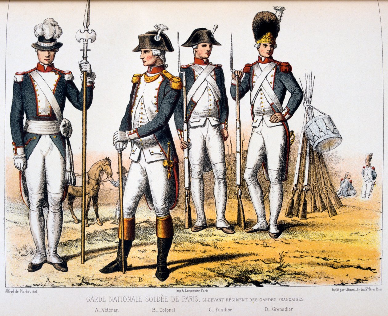 Garde Nationale Soldée de Paris door Francois Cudet