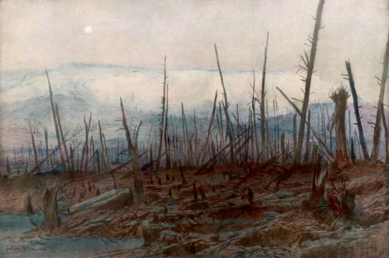 De Klif van Craonne, ca. 1917, 1926 door Francois Flameng