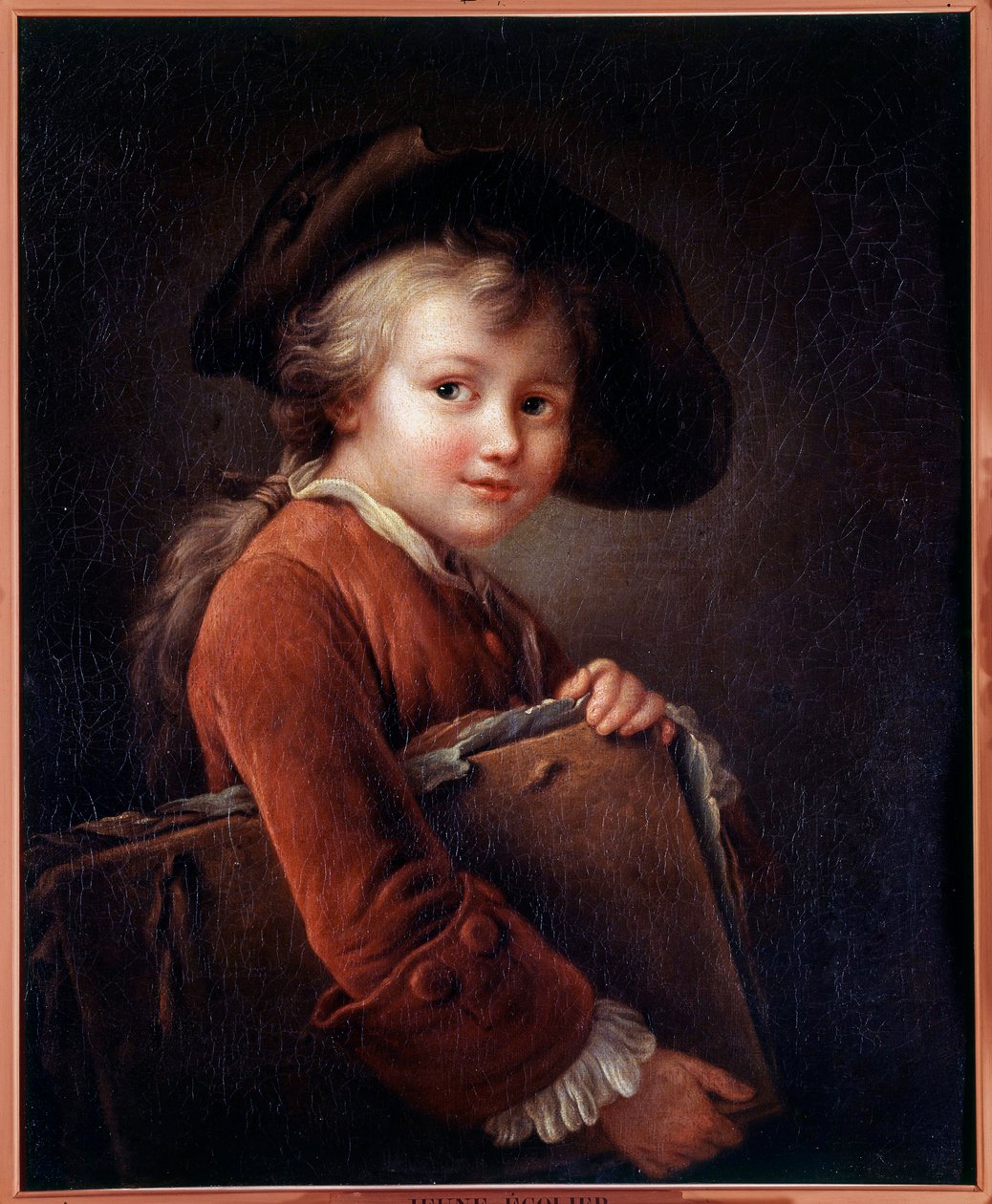 Een jonge leerling door Francois Hubert Drouais