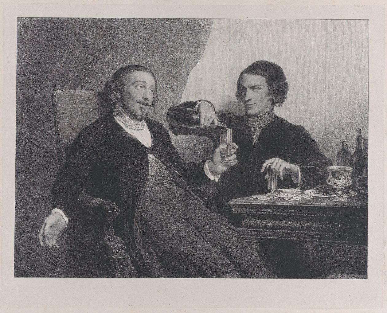 De wijn, 1840 door Francois Joseph Aime de Lemud