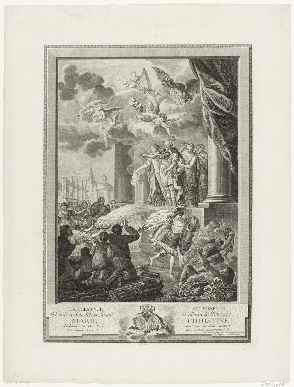 De Genade van Jozef II, gegraveerd door Mathias de Sallieth door Francois Joseph Pfeiffer