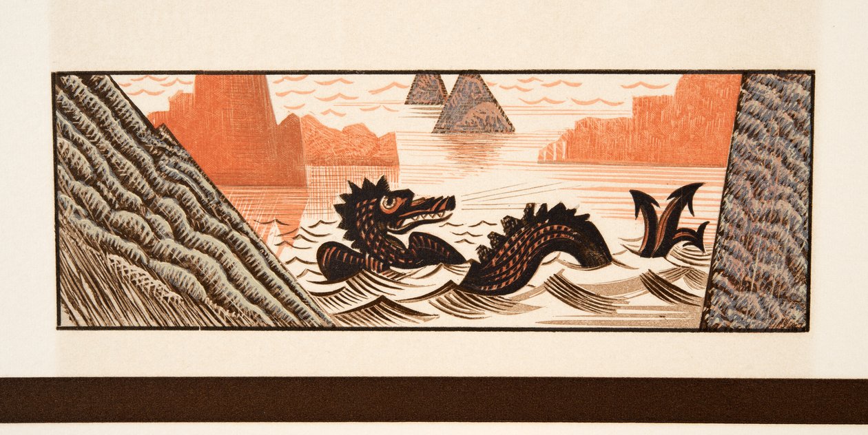 Grafische illustratie uit Prométhée Enchaîné van Aeschylus, uitgegeven 1941 door Francois Louis Schmied