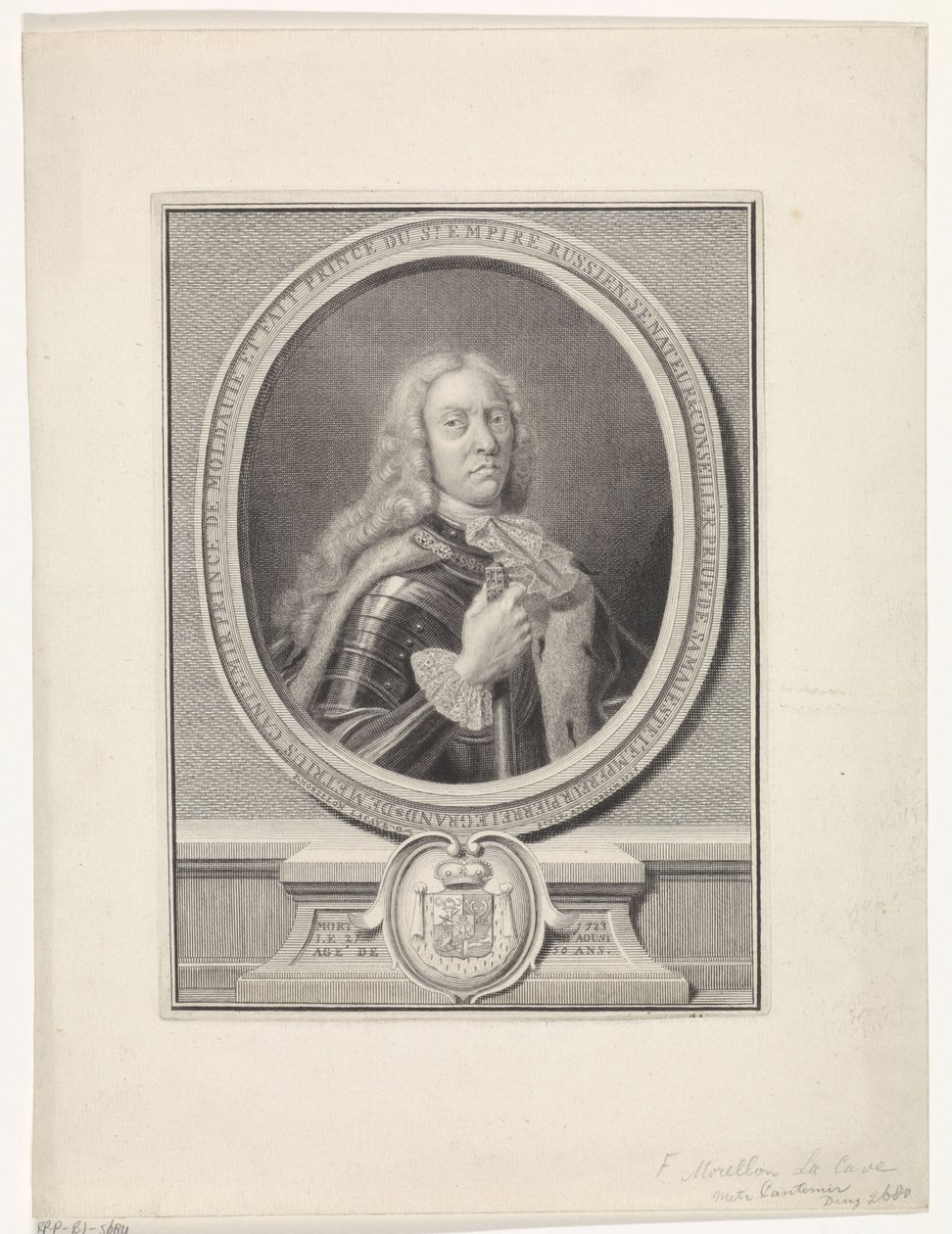 Portret van Dimitrie Cantemir (1673-1723) door Francois Morellon la Cave