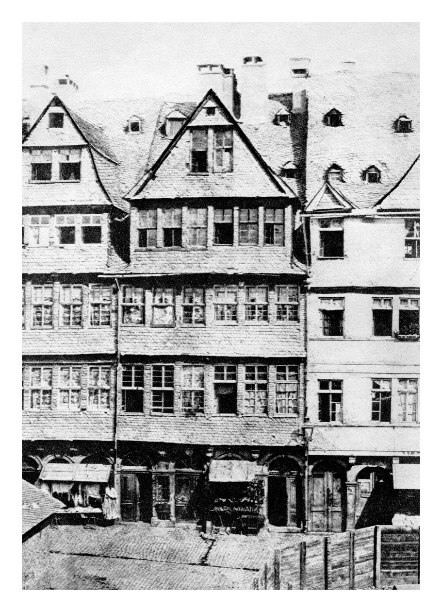 Voorouderlijk huis van de familie Rothschild door Francois Pascal Simon (after) Gerard