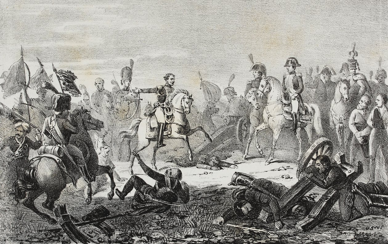 Slag bij Austerlitz, 2 december door Francois Pascal Simon (after) Gerard