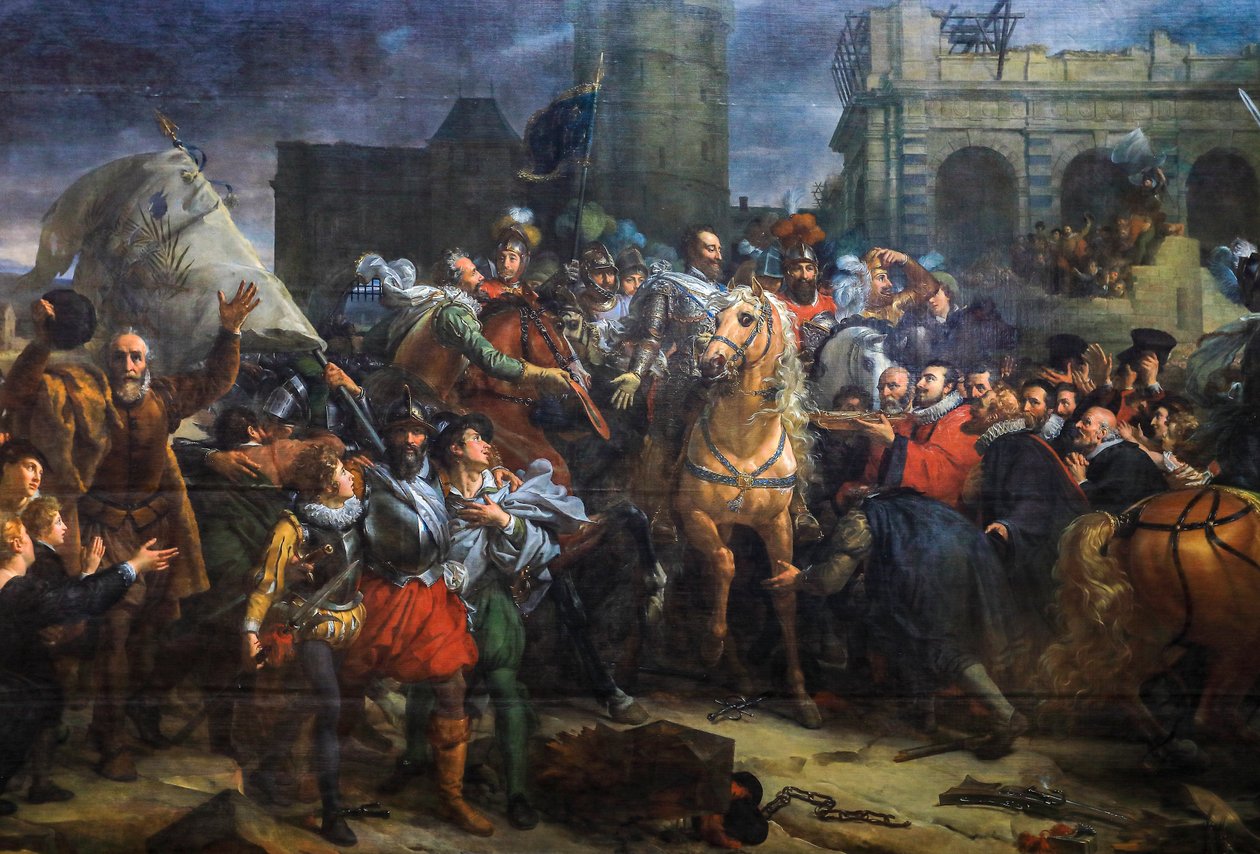 De aankomst van Hendrik IV in Parijs door Francois Pascal Simon Baron Gerard