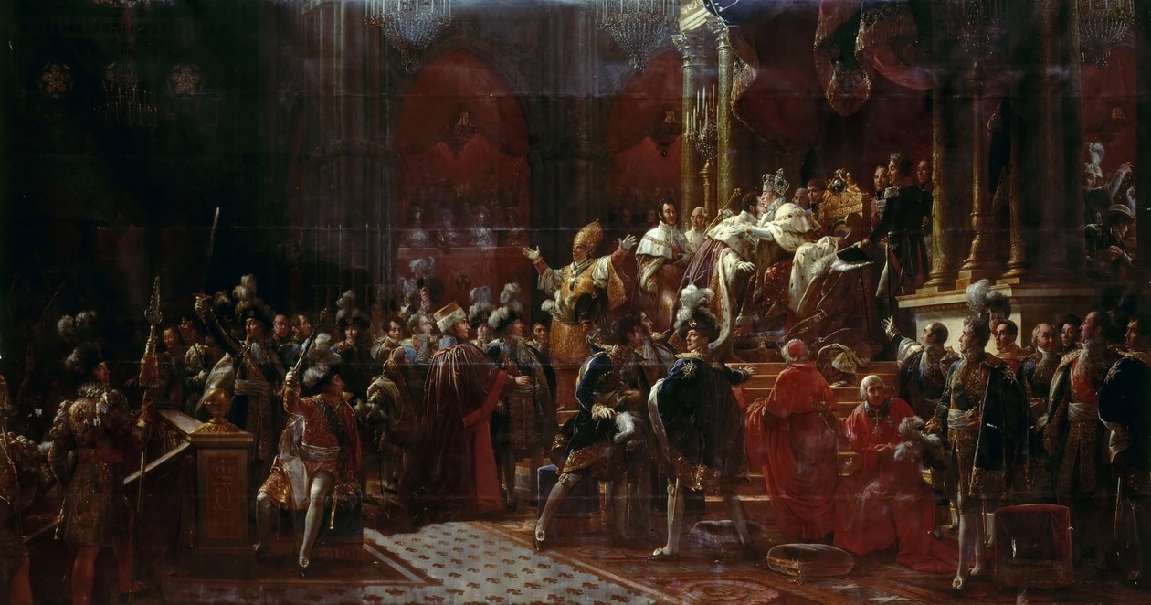 De kroning van Karel X van Frankrijk in Reims, 29 mei 1825 door Francois Pascal Simon Gerard