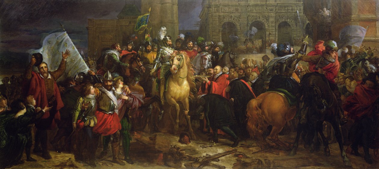 De intocht van Hendrik IV in Parijs op 22 maart 1594, c.1816 door Francois Pascal Simon Gerard