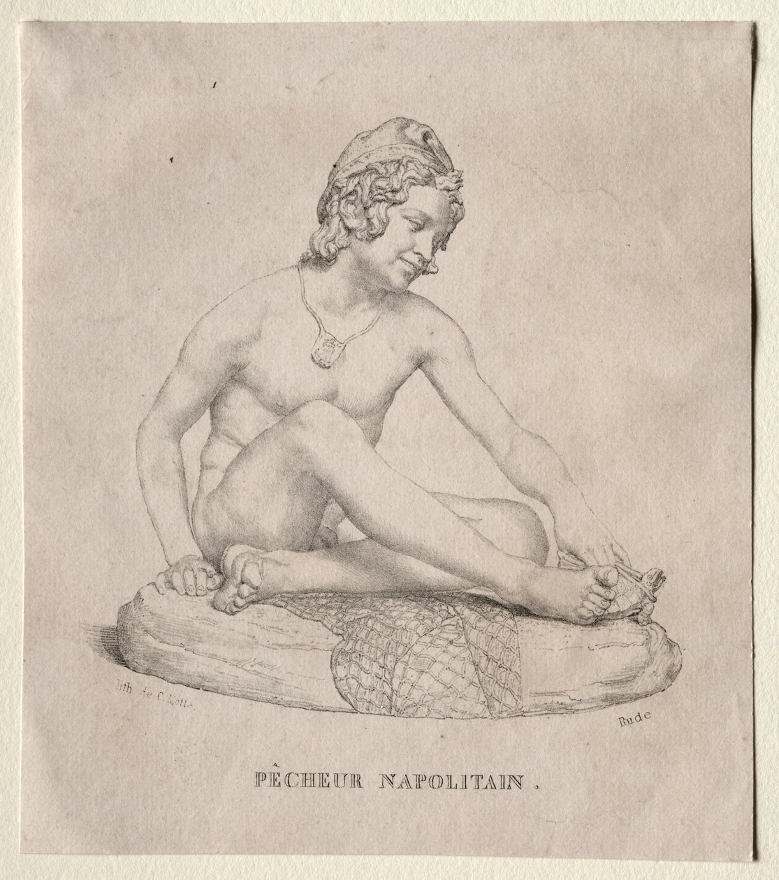 Napolitaanse visser, 1835 door Francois Rude