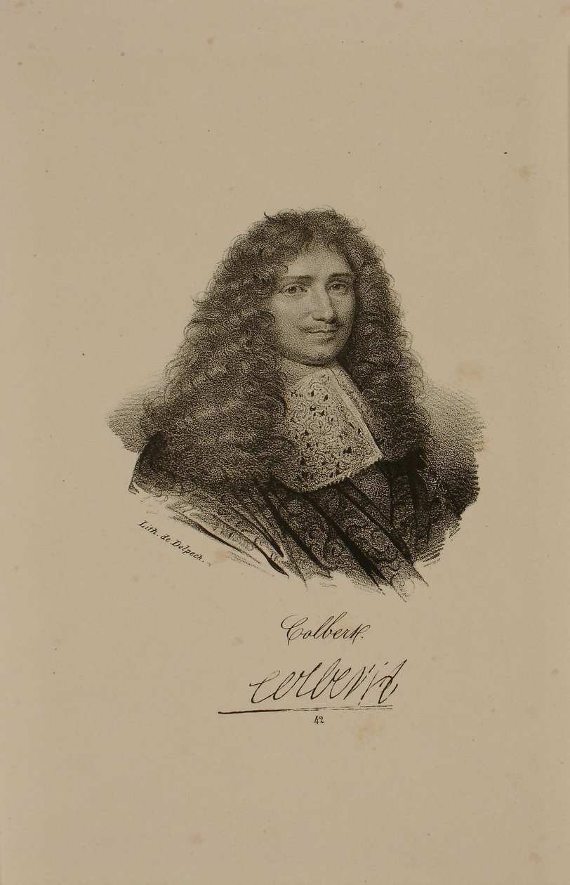 Portret van Jean Baptiste Colbert (1619-83) door Francois Seraphin Delpech