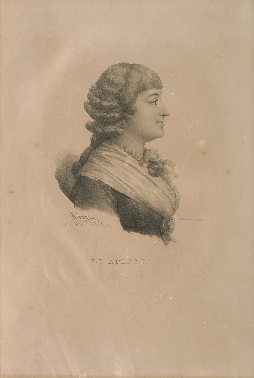 Portret van Madame Roland door Francois Seraphin Delpech