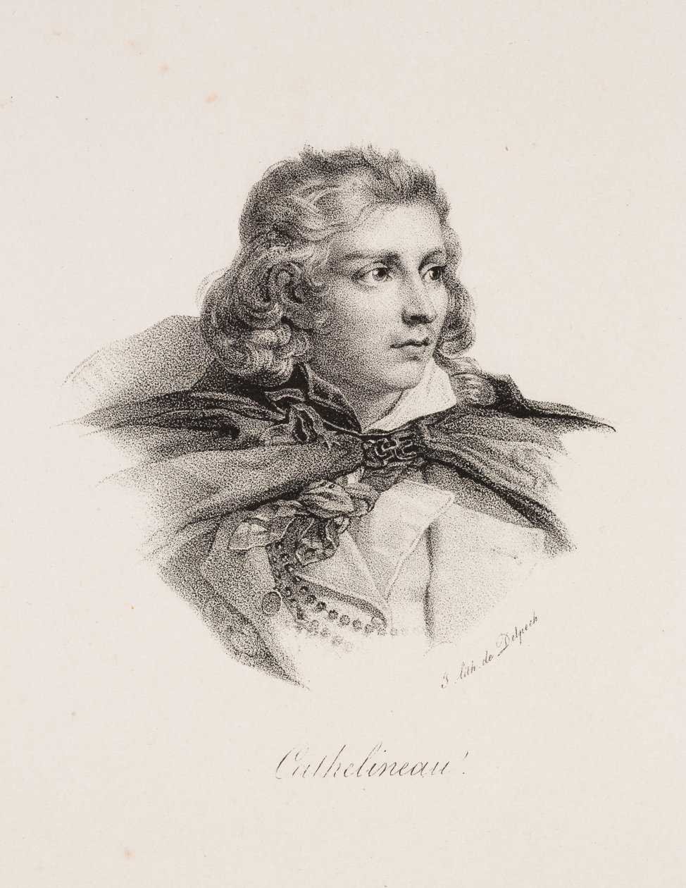 Portret van Jacques Cathelineau door Francois Seraphin Delpech