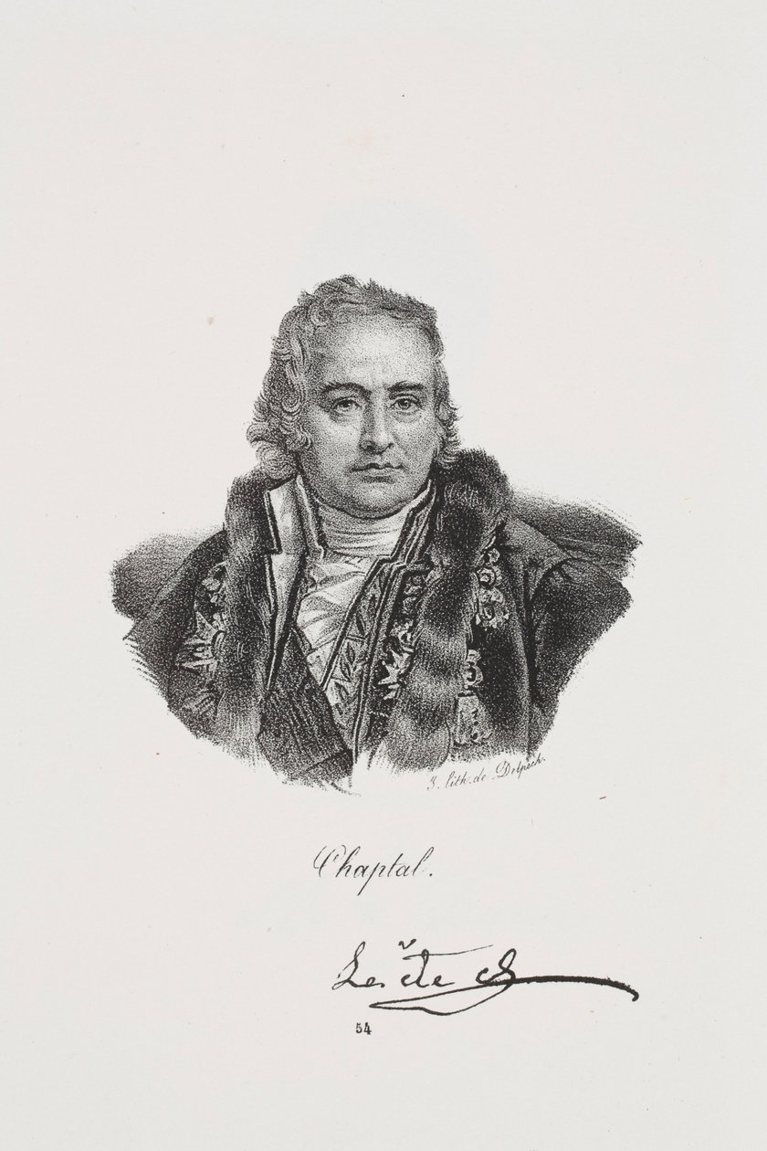 Portret van Jean Antoine Chaptal door Francois Seraphin Delpech