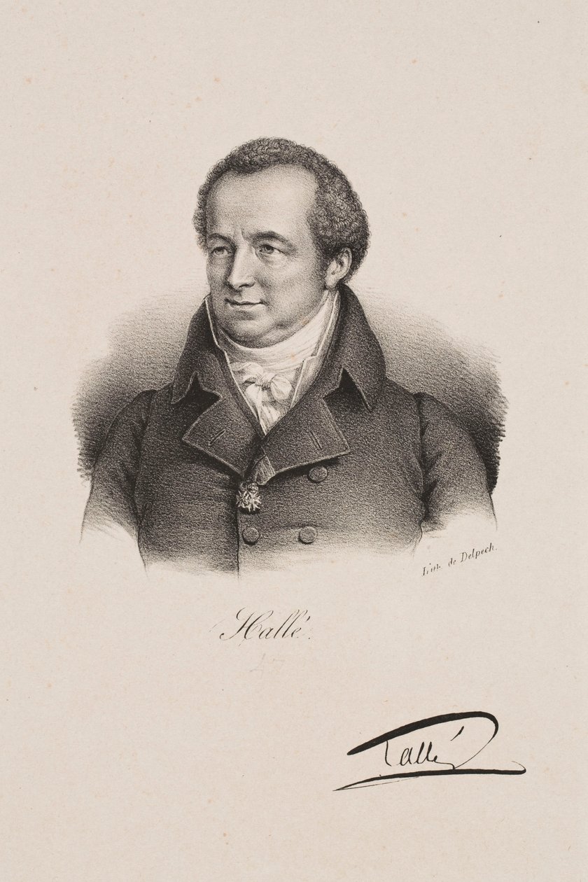 Portret van Karl Halle door Francois Seraphin Delpech