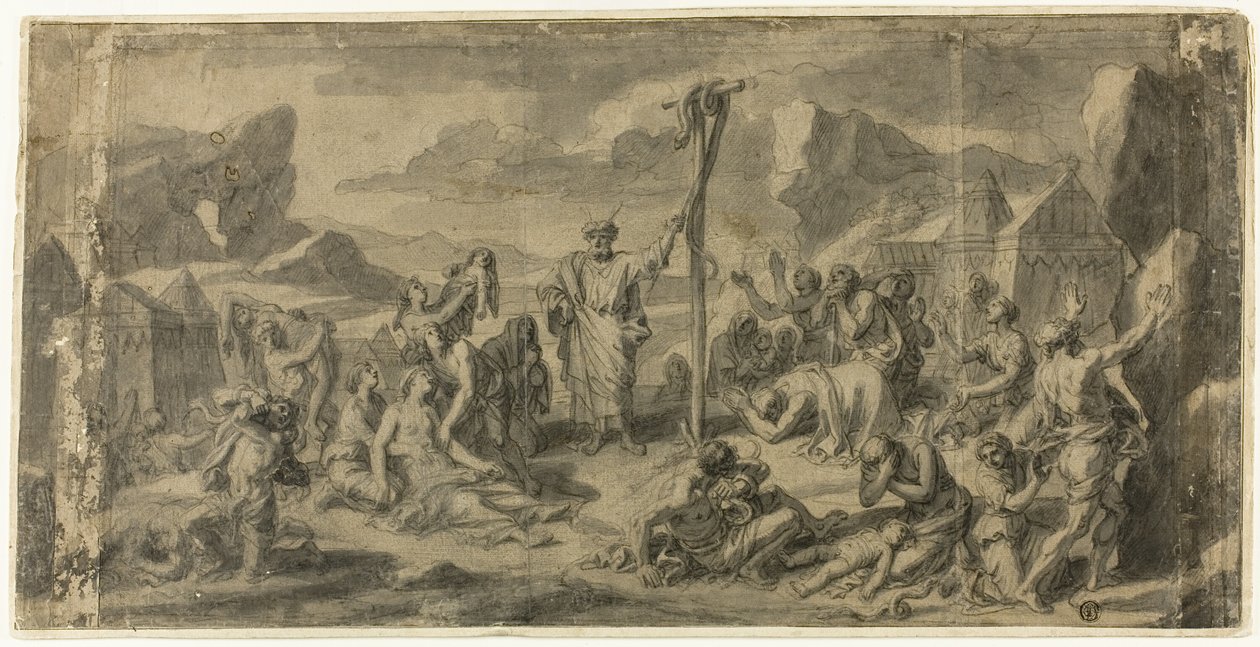 Mozes en de koperen slang door Francois Verdier