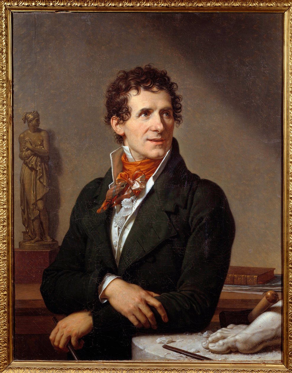 Portret van de beeldhouwer Antonio Canova (1757-1822) door Francois Xavier Fabre