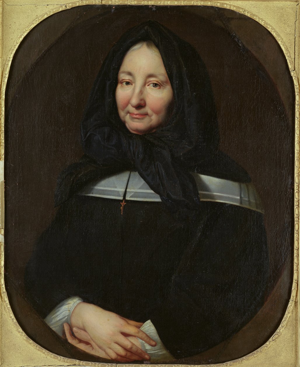 Portret van Madame Marie Bonneau de Miramion (1629-96) ca. 1690 door Jean François de Troy