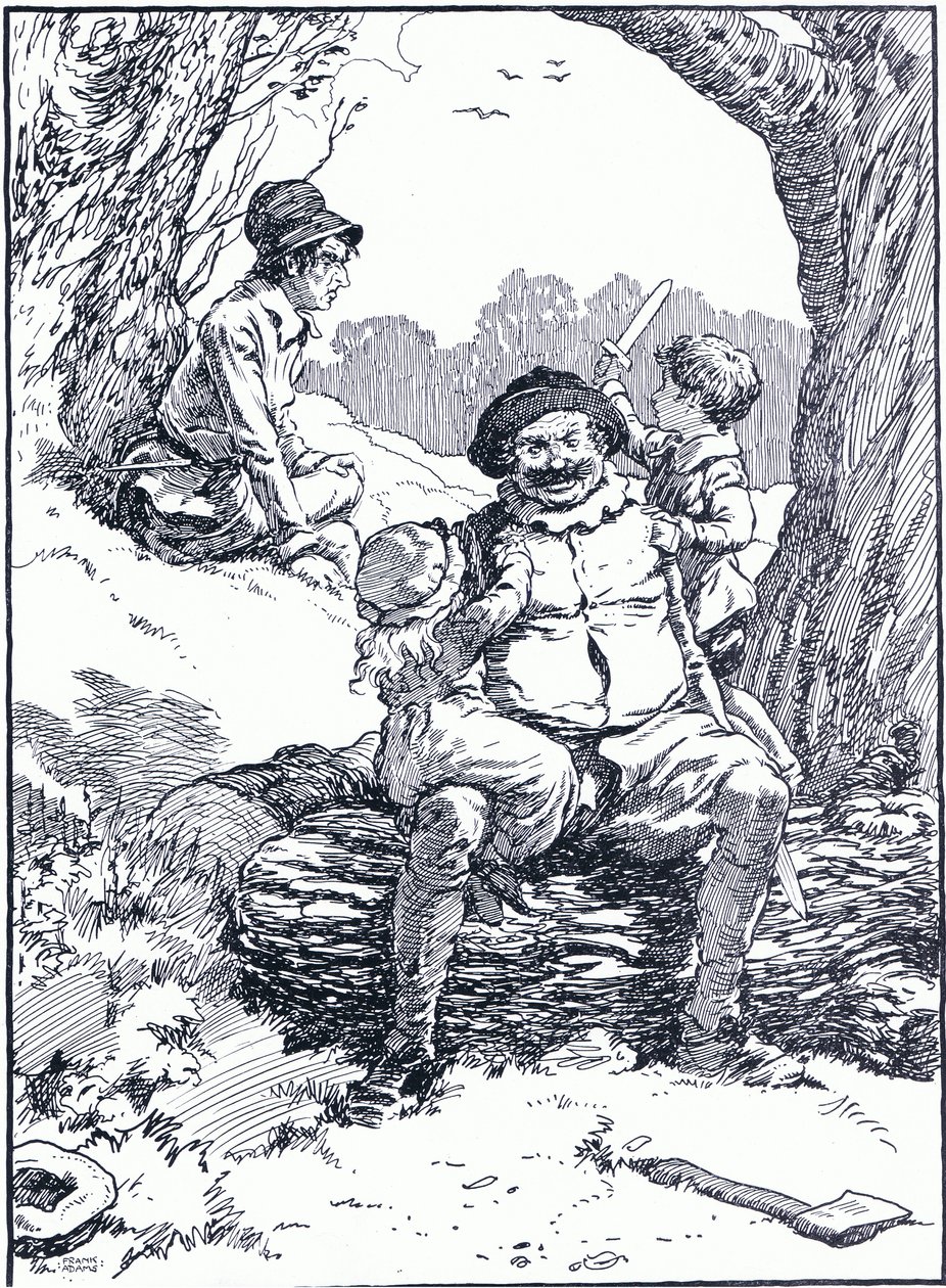 Dus de mooie toespraak die ze hadden gemaakt deed de harten van de schurken smelten, jaren 1930 door Frank Adams