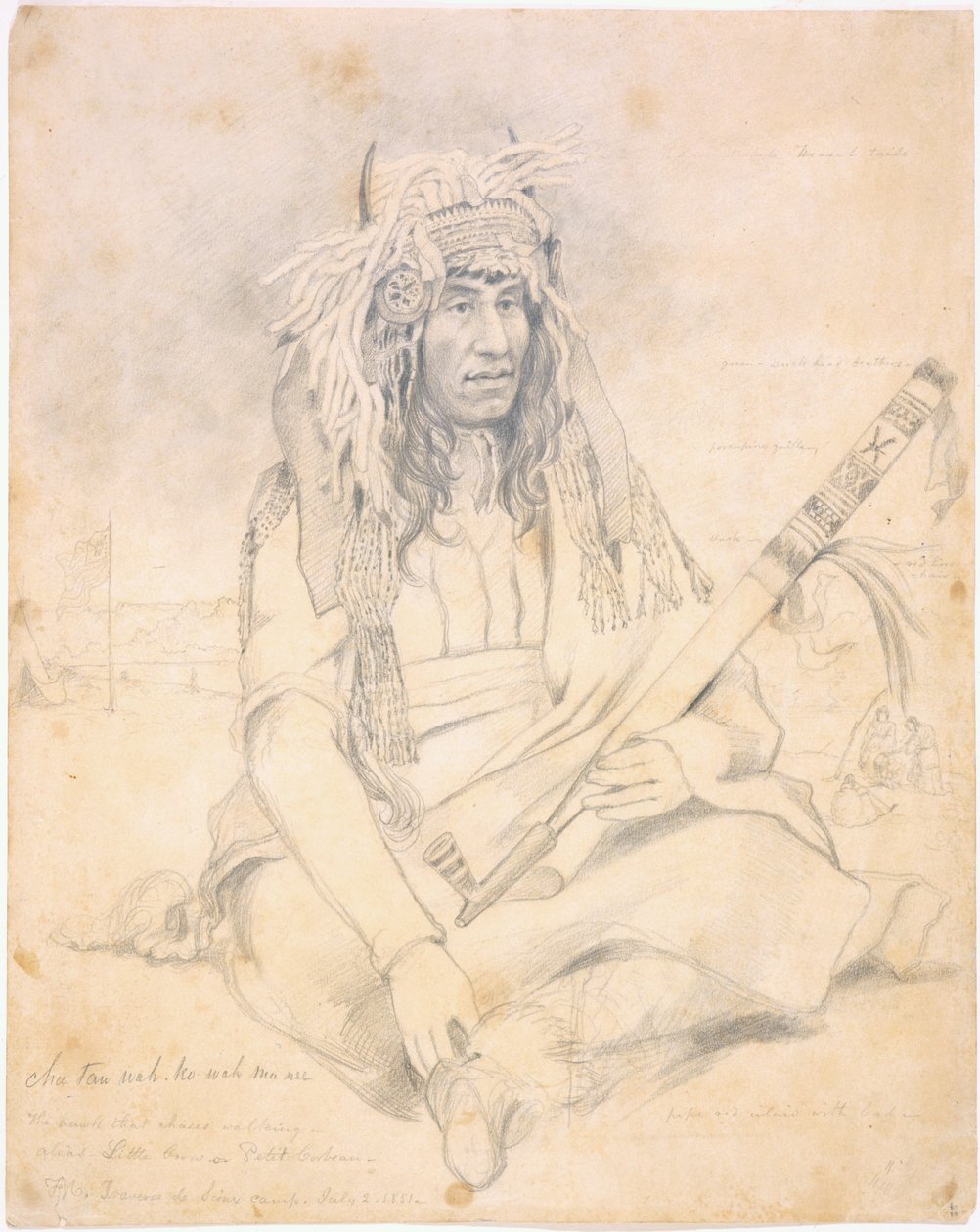 Kleine Kraai, 1851 door Frank Blackwell Mayer