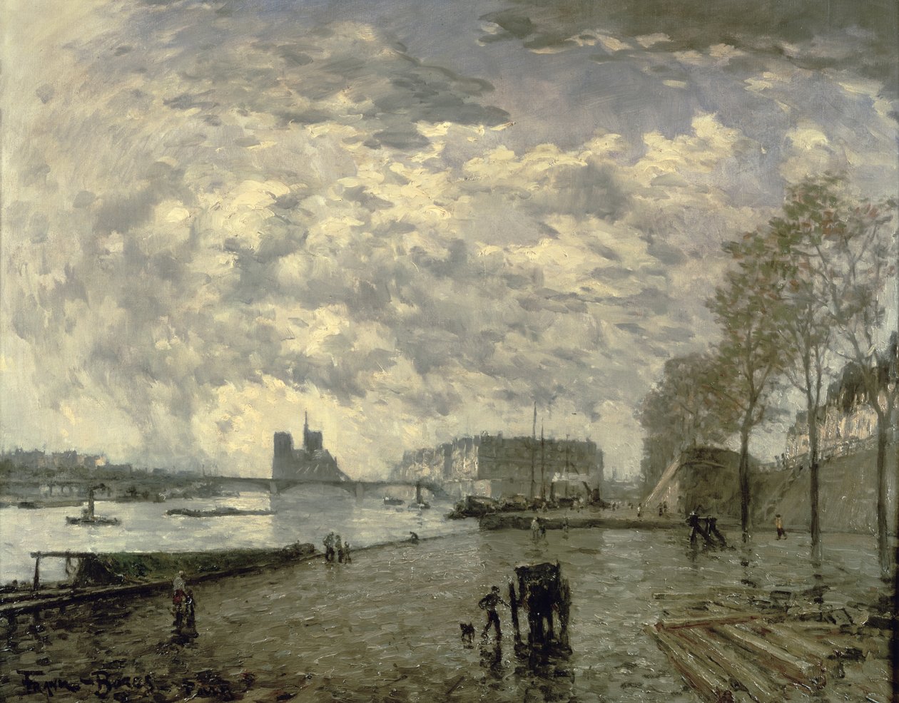 De Seine en Notre Dame door Frank Myers Boggs