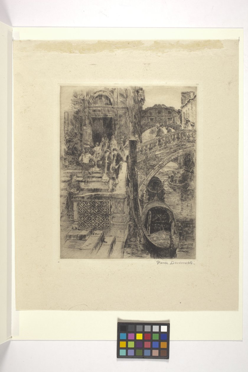 Brug der Zuchten, Venetië (Plaat 1) door Frank Duveneck