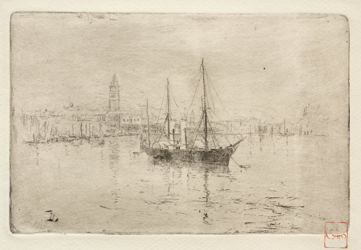 Canal Grande, Venetië door Frank Duveneck