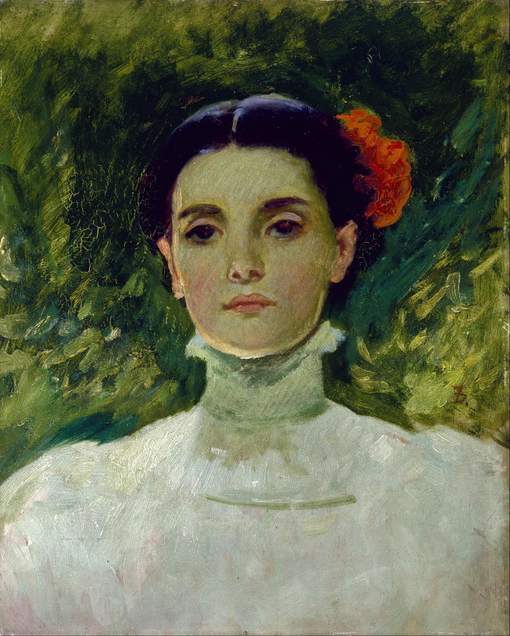 Portret van Maggie Wilson door Frank Duveneck