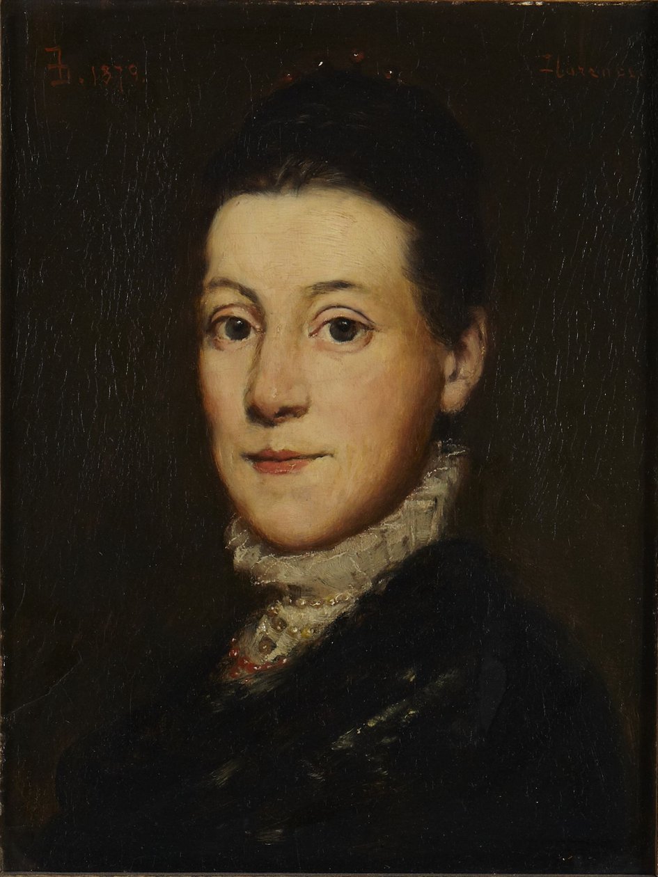 Portret van een vrouw door Frank Duveneck