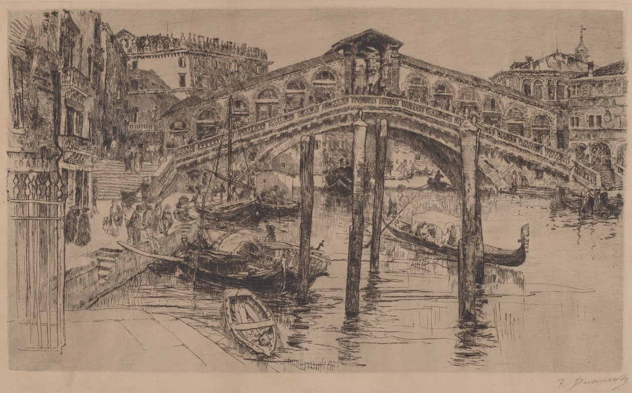 De Rialto, Venetië door Frank Duveneck