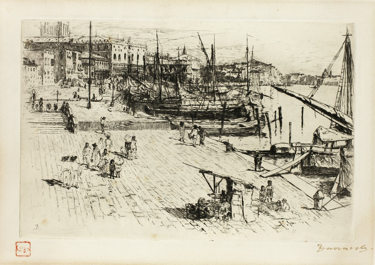 De Riva, kijkend naar het Groothertogelijk Paleis door Frank Duveneck