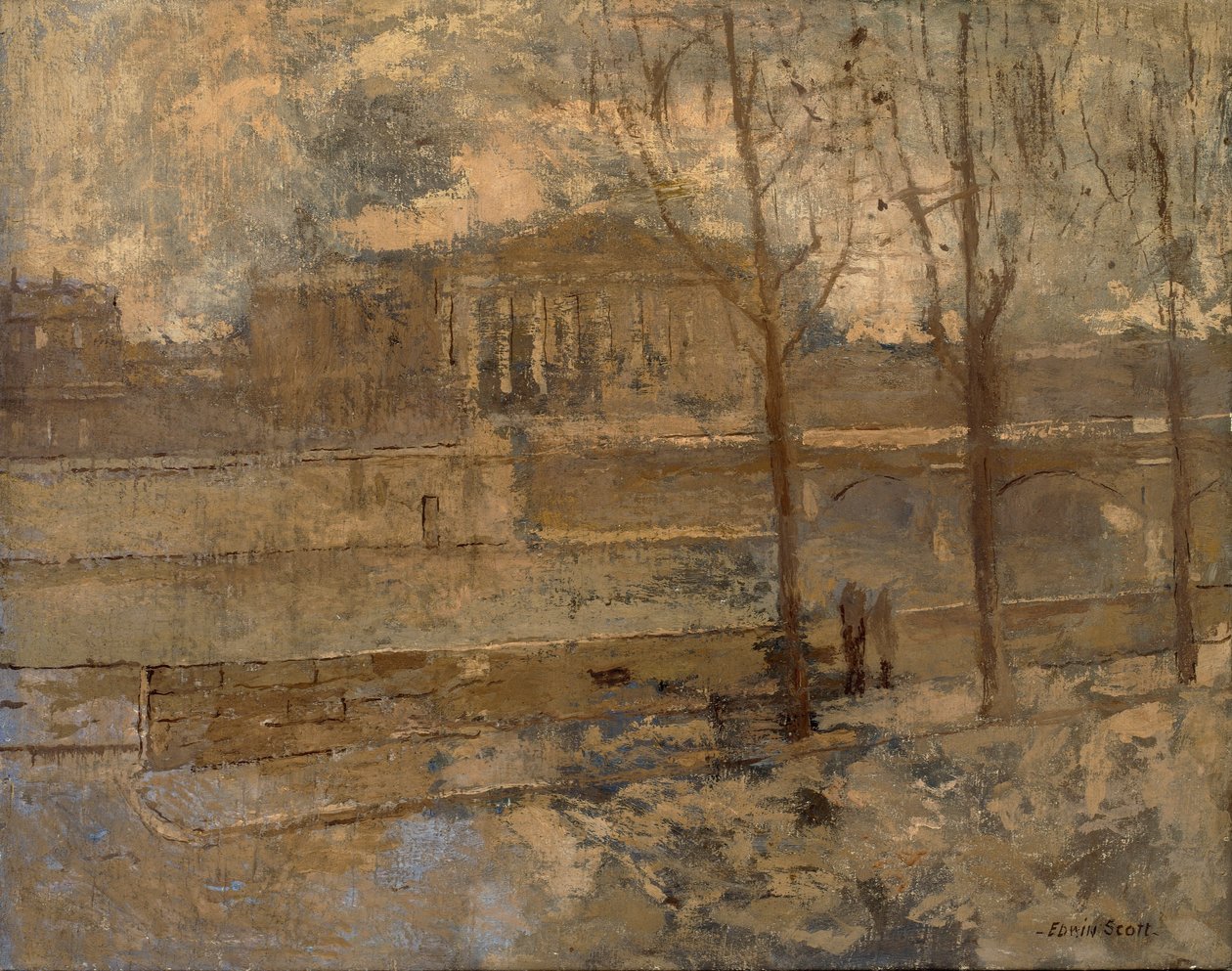 Geschillenkamer in een mist door Frank Edwin Scott