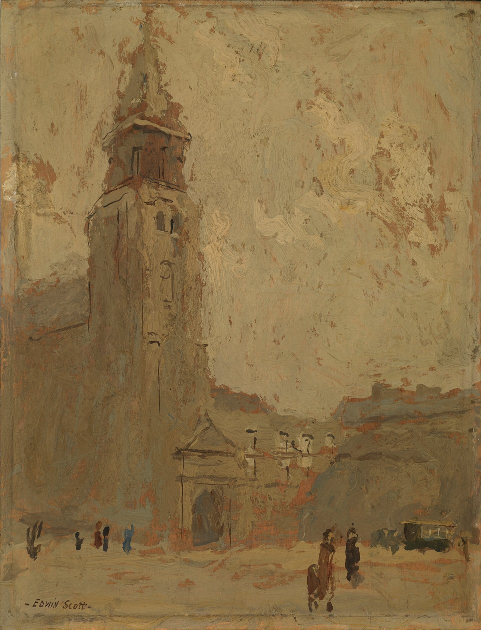 Kerk van St. Germain des Pres door Frank Edwin Scott