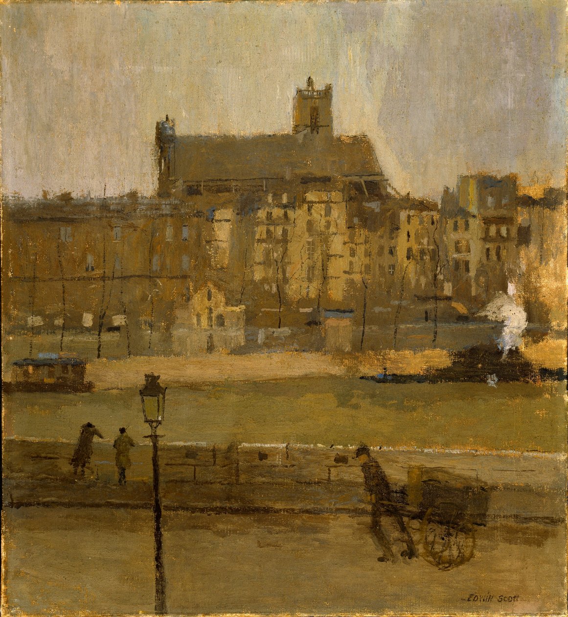 Quai de la Seine, kerk St. Gervais door Frank Edwin Scott
