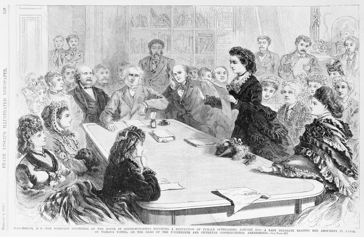 Washington D.C. De Judiciary Committee..., uit Frank Leslies Illustrated Newspaper, 1871 door Frank Leslie