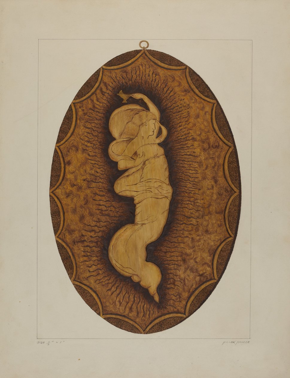 Verbrande Plaque door Frank Maurer
