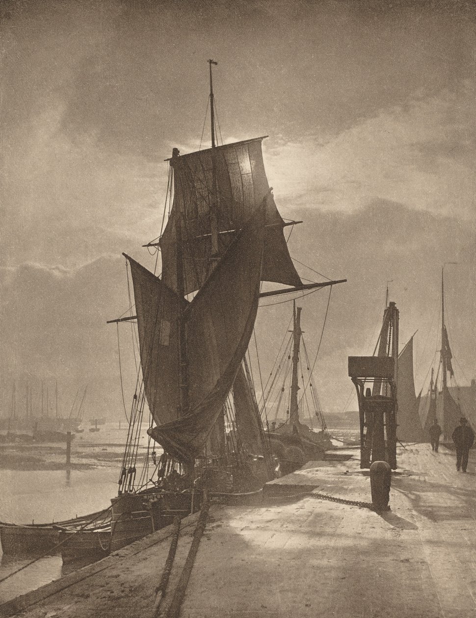 Zonneschijn en schaduw,jaren 1890 (foto) door Frank Meadow Sutcliffe