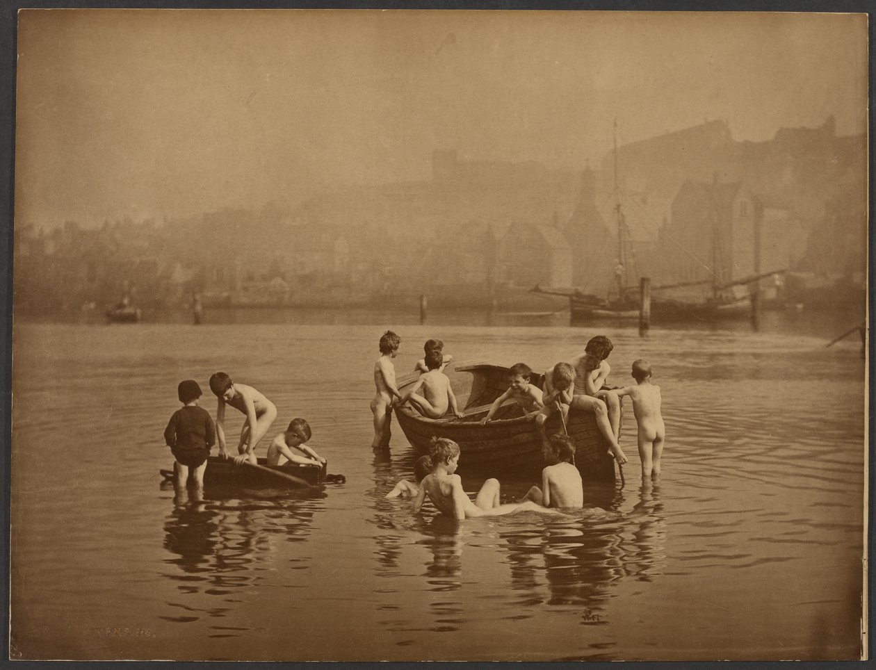 Waterratten door Frank Meadow Sutcliffe
