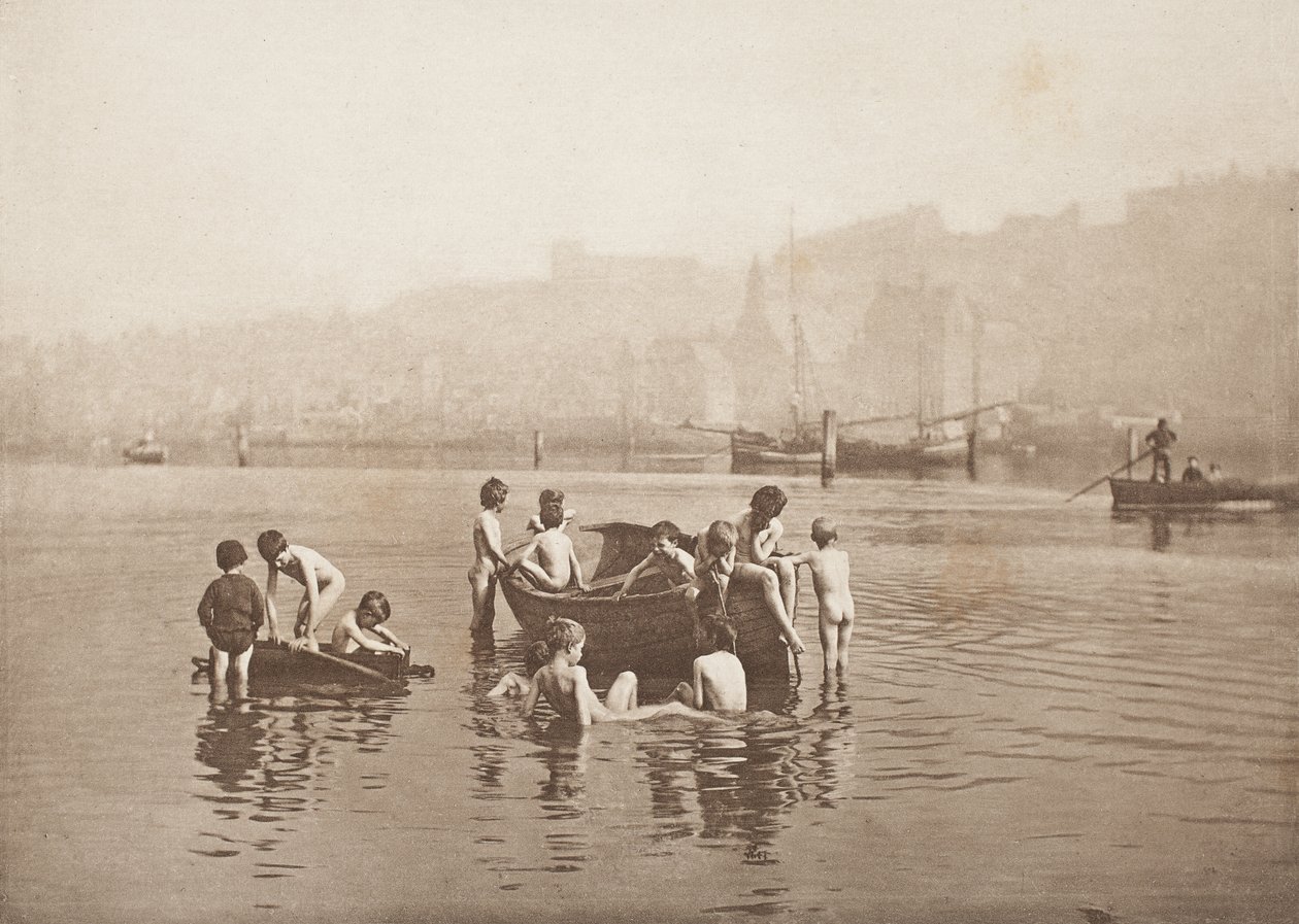 Waterratten door Frank Meadow Sutcliffe