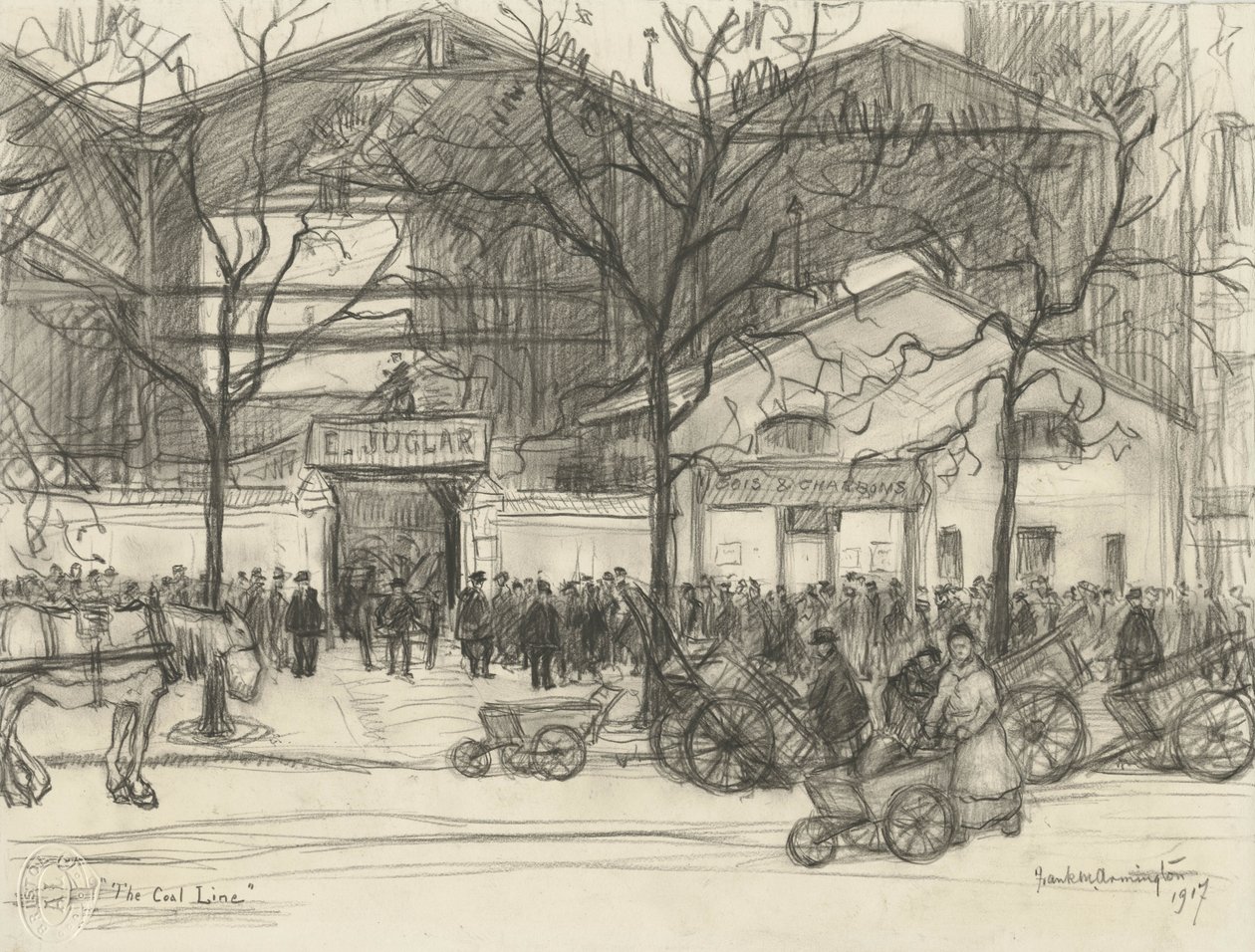 De kolenlijn, 1917 door Frank Milton Armington