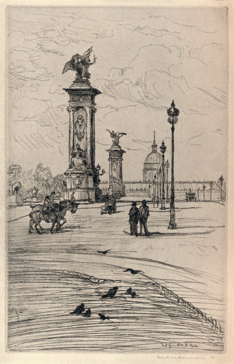 De Pont Alexandre III, 1915 door Frank Milton Armington