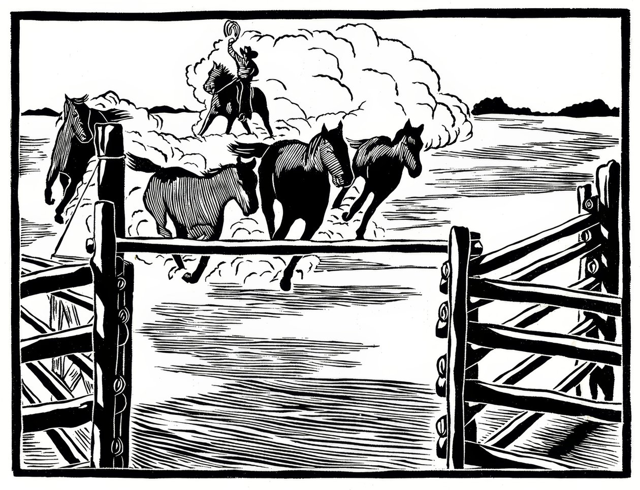 Cowboy door Frank Redlinger