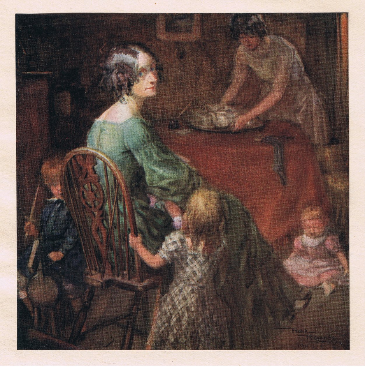 Mevrouw Micawber en familie door Frank Reynolds