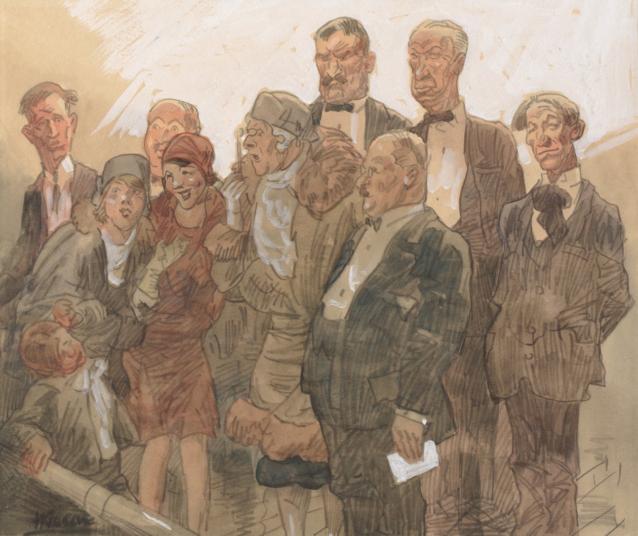 Geschiedenis van een afbeelding nr. 2: het publiek door Frank Wilcox