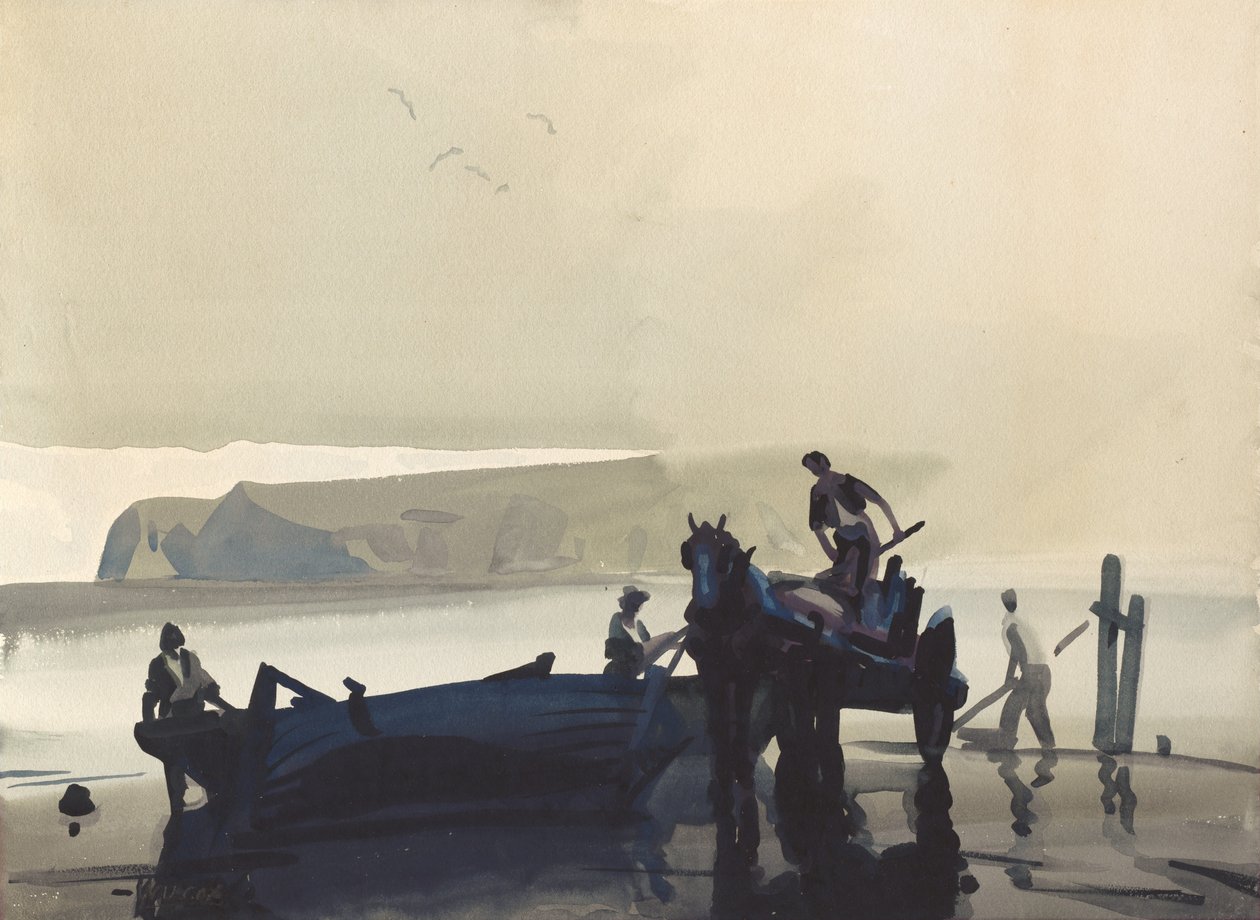 De trekkende mist door Frank Wilcox