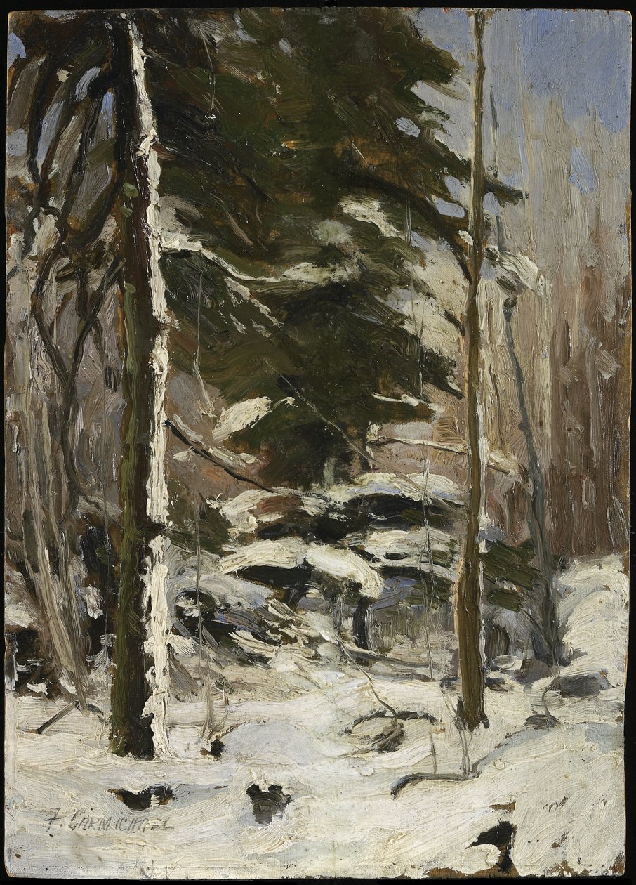 Rand van het bos door Franklin Carmichael