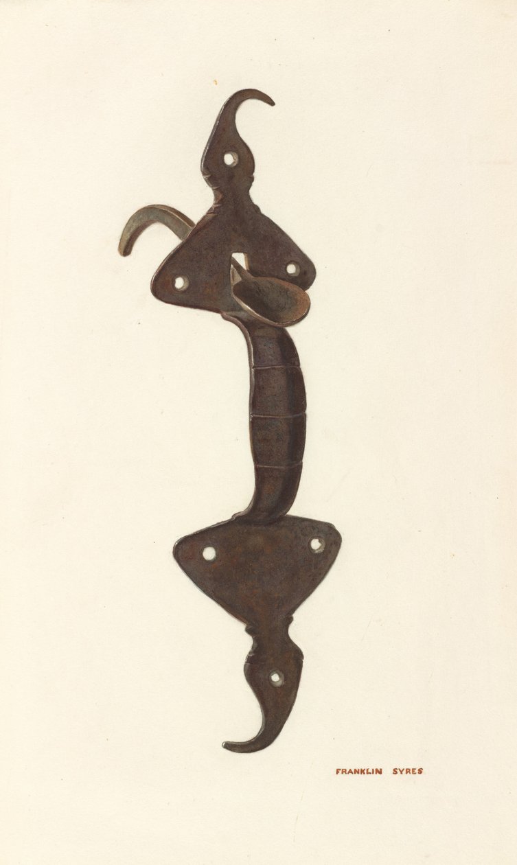 Deurgrendel door Franklyn Syres
