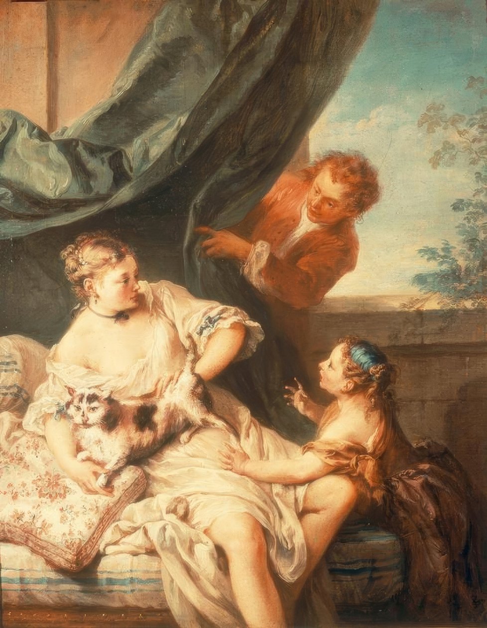 De onverwachte bezoeker door François Boucher